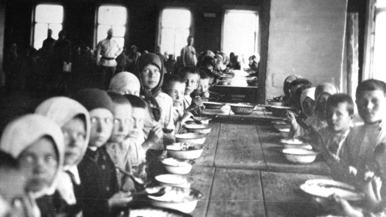 MCC’s first relief kitchen in southern Russia opened in 1922. Isaak Dyck, a leader of the Khortitsa congregation, in an open letter to MCC signed by some 300 people in April 1922, wrote: “The opening of the first American kitchens to 1,400 persons on March 16, which gave to the most needy of the two villages (Khortitsa/Rosental) a most palatable and nourishing noon meal, was indeed a help in the utmost need. Since that time they are daily receiving their ration and are happy and grateful to receive what you give, and rejoice to observe how their strength and health is returning.” — Mennonite Central Committee