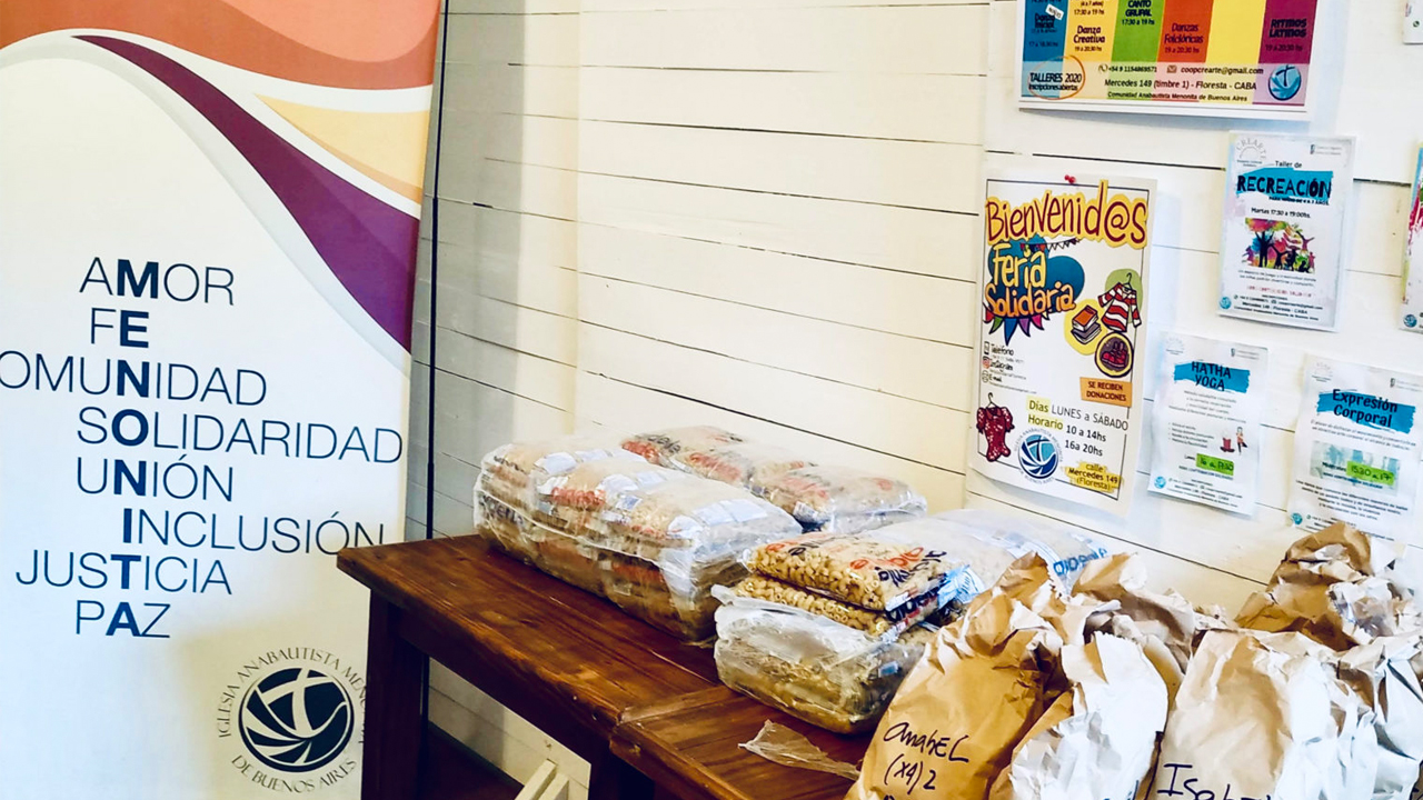 La Iglesia Anabautista Menonita de Buenos Aires está lista para recibir y apoyar a la gente del barrio.