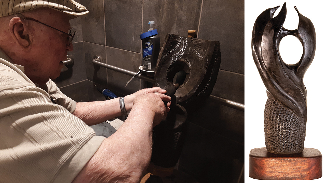 Paul Friesen created this sculpture in honor of Michael J. Sharp, a United Nations peacebuilder who was killed while investigating warring factions in the Democratic Republic of Congo. — Paul Friesen/Jon Friesen