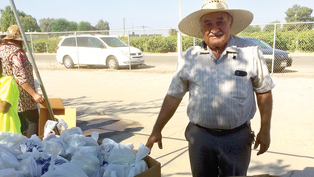 Cristobal Aleman, pastor of two Mennonite Brethren Hispanic congregations in Fresno and Raisin City, Calif., was concerned about his undocumented members who lacked access to government aid or health insurance during the pandemic. The congregations used a grant from the COVID-19 Congregational Relief Fund — provided by Everence, MCC and MDS — for food and utilities for members, food banks run by the churches and funding for an assistant pastor who hadn’t received a salary during the pandemic. — Dina Gonzalez-Piña/MCC