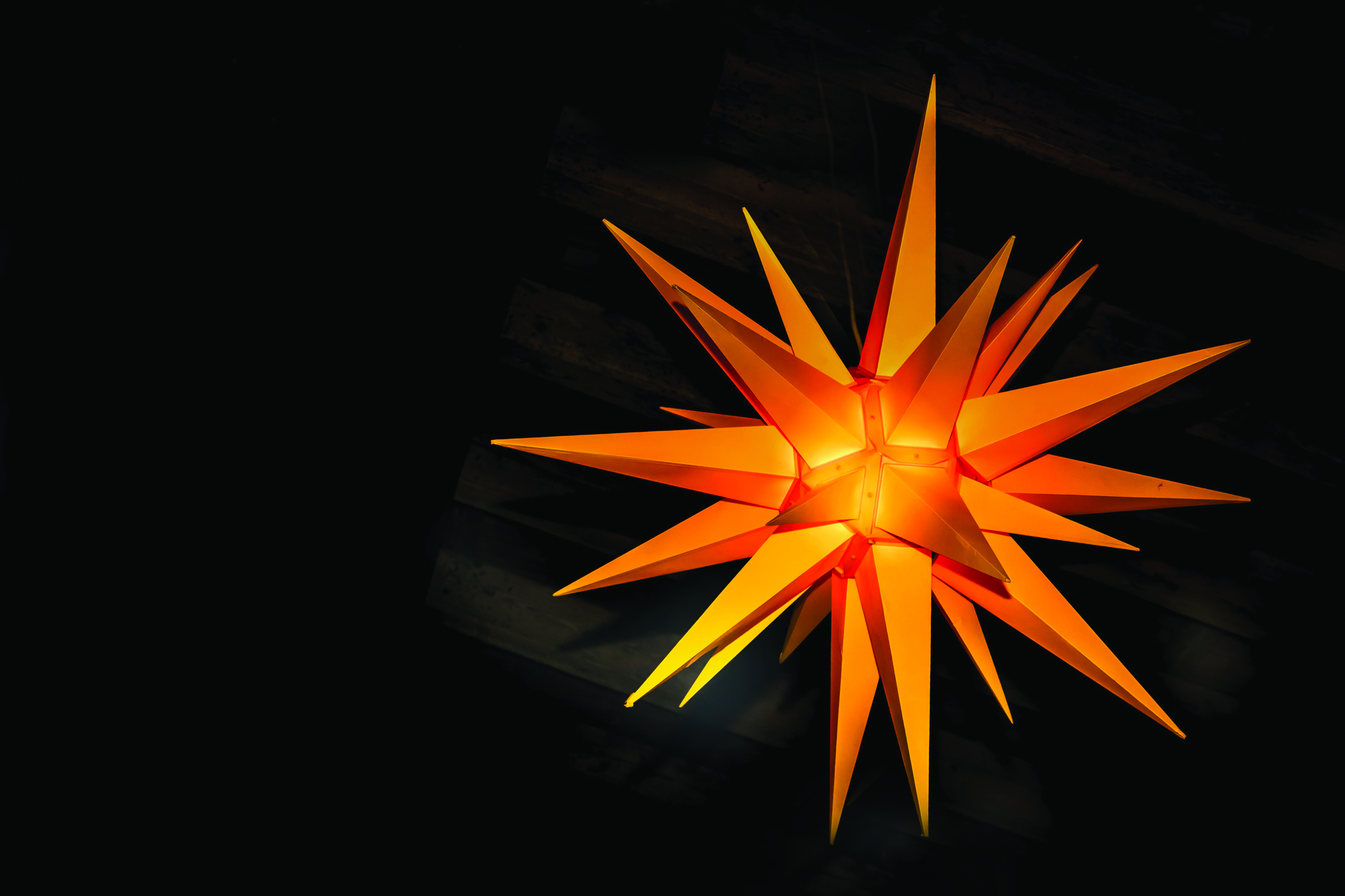 A bright orange start. From unsplash.com.