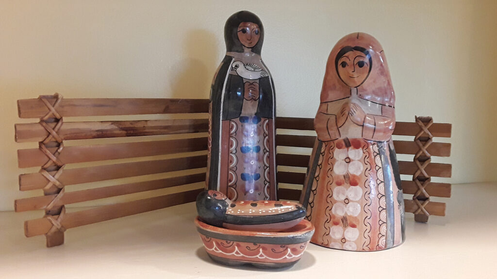 The creche from Mexico can go to the grandson who has lived in Mexico. — Courtesy of Shirley Yoder Brubaker