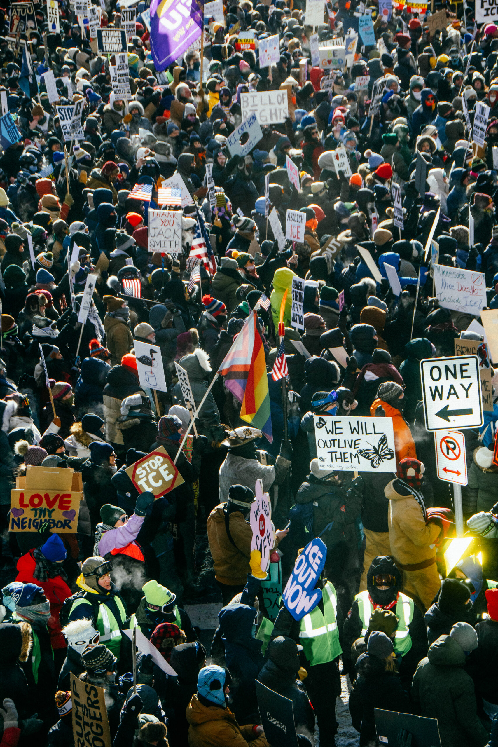 Thousands gathered Jan. 23 for a protest in Minneapolis. — Juan Moya/AW
