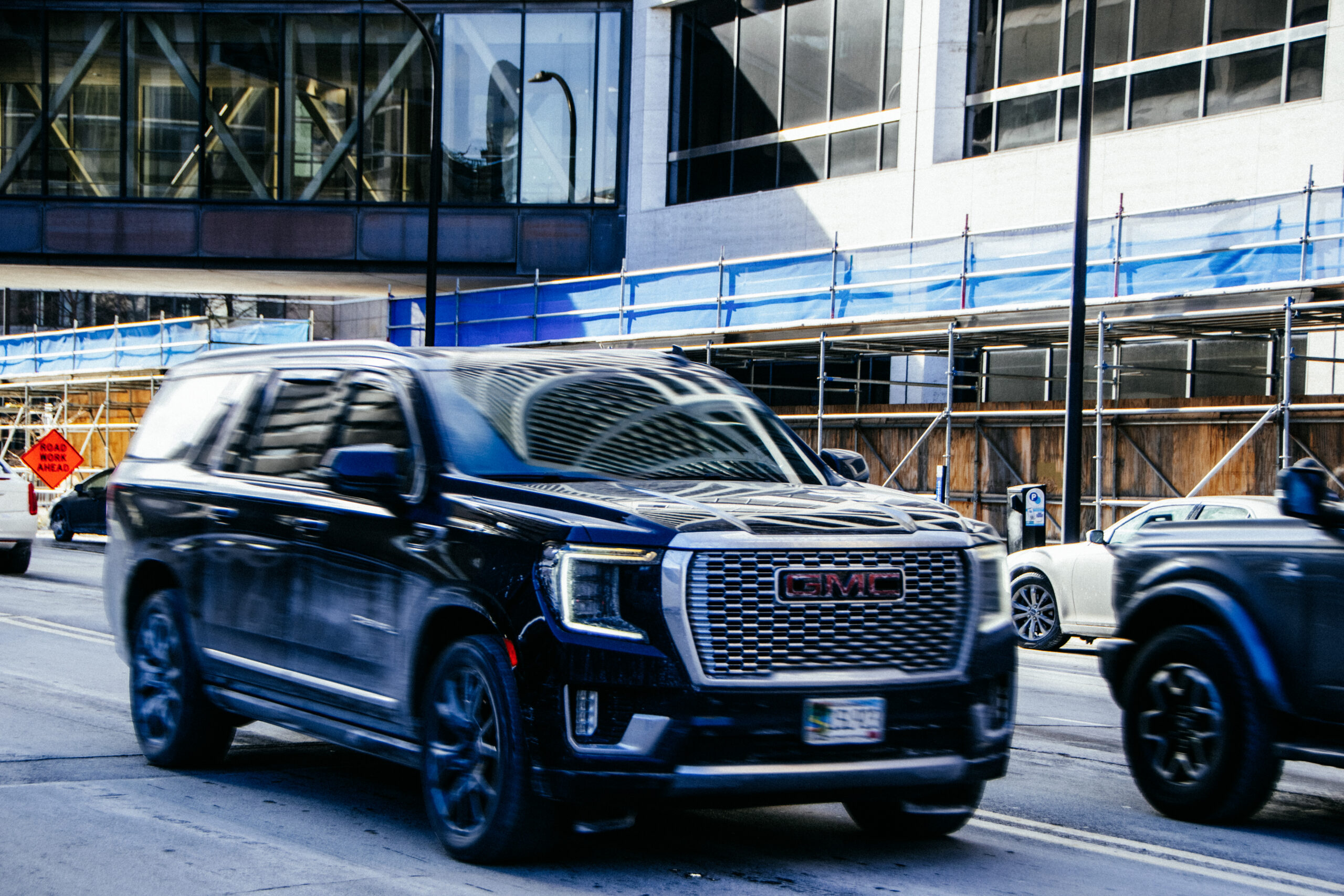 An SUV like those commonly used by ICE agents in downtown Minneapolis. — Juan Moya/AW